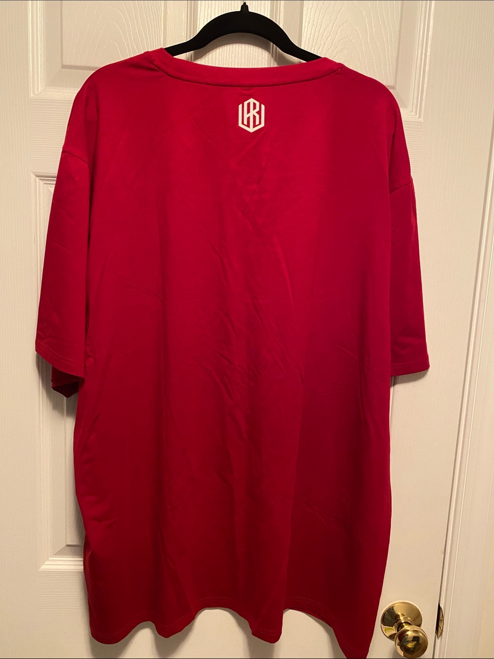 Turrludy Men's Red Crewneck Graphic T‑Shirt…size 4XL - Picture 2 of 5